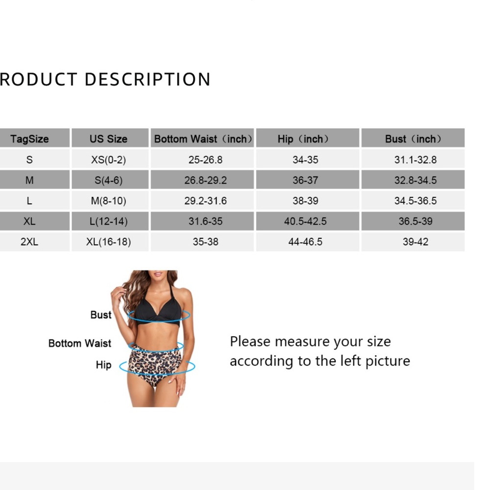 NWOT One Shoulder Ruffle Tankini Set - Picture 11 of 11